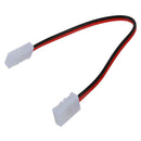 5X LED PCB Connector Adapter 2 Pin for 5050 Monocolor and RGB Strip 8mm wid N3A9