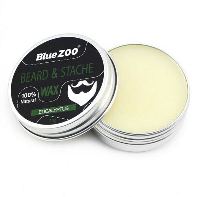 bluezoo Men Beard Moustache Styling Wax Moisturizing Oil Control Balm Sooth T5Y7