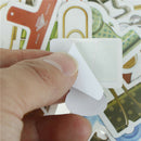 45pcs/box Gadgets Clip Paper Seal Stickers Labels DIY Scrapbooking Diary DecorJR