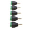 5x 3.5mm 3 Pole Stereo Audio Vedio Male to 3 Screw Terminal Female Adapter