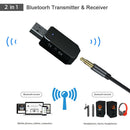KN330 3.5mm AUX Bluetooth 5.0 Wireless Audio Transmitter Receiver Adapter A