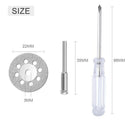 20Pcs Diamond Cutting Wheel(22Mm)with 4Pcs 402 Mandrel(3Mm)and Screwdriver