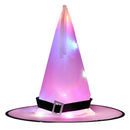 8pcs  LED Luminous Witch Wizard Cap Halloween Glowing Witch Hat Party Decoration