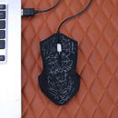 Wired USB Port 3 Keys 2500DPI Optical Home Office Gaming Mouse with LED