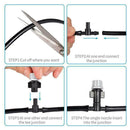 30 Micro Drip Irrigation Self Garden Watering Hose Spray Tee Sprinkler C2C2