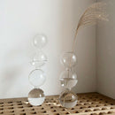 Glass Flower Vase Glass Planter Container for Bedroom Living Room 4 Balls
