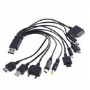 2 x Fast USB Charging Cable Universal 10 in 1 Multi Function Phone Cord Charger