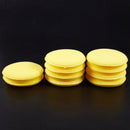 10 Pcs Round Shaped 4 inch Dia Sponge Wax Applicator Pads Yellow L6I7
