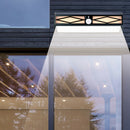 80LED Solar Wall Light Garden Human Infrared Sensor Hanging Security Lamp A