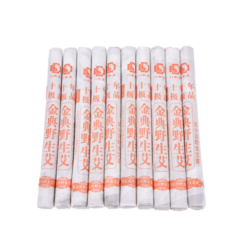 10X Ten Years Old Traditional Moxa Roll Moxibustion Relieve Pain Burner Stick FT