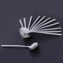 12pcs/Set Round Shape Coffee Spoon Stainless Steel Mini Teaspoons Sugar Des N3Z4