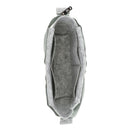 2x Makeup Holder Purse Felt Insert Organizer Bag In Bag Zipper Handbag Gray