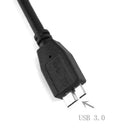 1.5FT Dual USB 3.0 A Male to Micro B Y Power Data Cable Hard Disk Mobile X2T3