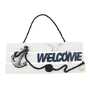 Home Wall Hanging Wood Creative Craft Plaque Welcome Door Sign Board Anchor