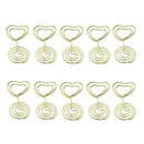 Mini Heart Shape Place Card Memo Holder Picture Stand Note Clip for Wedding