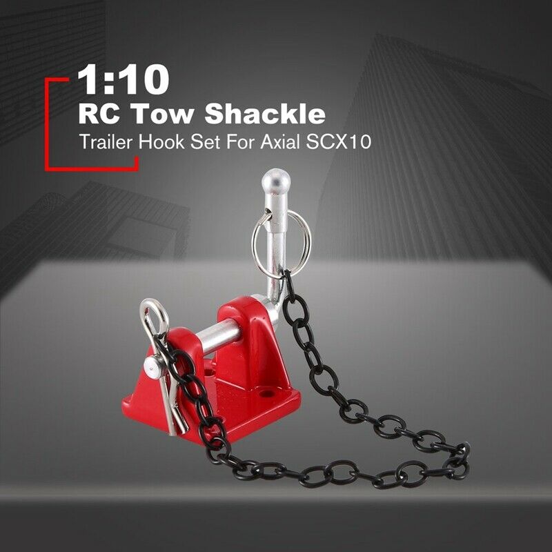 RC Car Metal Tow Shackle Trailer Hook for 1/10 RC Crawler Axial SCX10 90046 L9P5