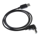 4Pcs USB2.0 Male To Type B 90Degree Different Angle Extension Adapter Cable