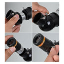 Telescope Eyepiece 1.25" 45 Degree Erecting Prism Diagonal Adapter Black