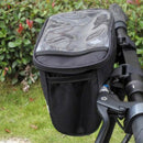 Bicycle Front Basket Bag Bike Handlebar Bag Storage Holder with Reflective Strip