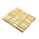 20Pcs Nature Bamboo Clips Clothes Pins Wooden Washing Line Drying Clips Peg MEC*