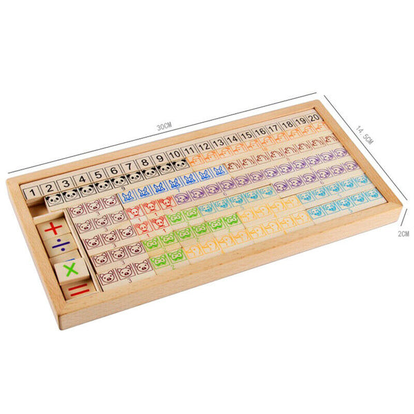 Children's Wooden Digital Toys Arithmetic Addition Subtraction Multiplicati E8W4