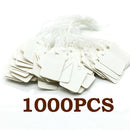 Lots 1000 Blank Writable Price Tags Hang Labels with String Tag Paper Cards