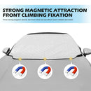 Magnetic Car SUV Windshield Snow Cover Ice Frost Cover Heat Sun Shade 145x111cm