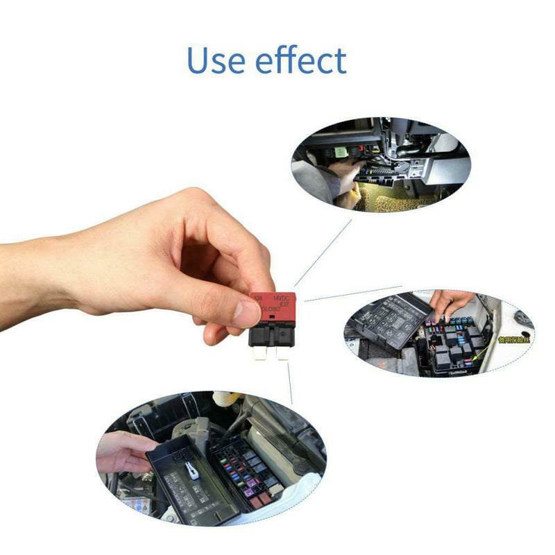 Car Blade Fuse Circuit Breaker Automatic Reset Marine (Low Profile) 10A
