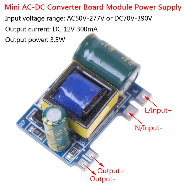 AC-DC 12V 300mA 3.5W Isolated switch power supply module converter mod Gw