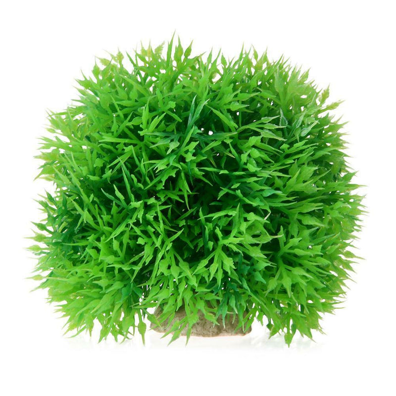 Aquarium Artificial Water Plant Grass Ball Ornament Landscape Decor(Green) A