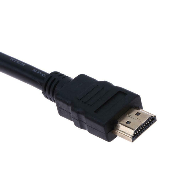 High-quality 3x1 HDMI Switcher Switch Splitter with Cable(Black) #gib