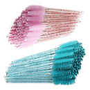 200x Mascara Wands Eyelash Brushes Crystal Handle Extension Makeup Tool