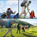 Hiking Walking Trekking Trail Poles Ultralight 4-section Adjustable Canes