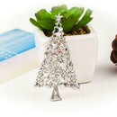 Christmas Tree Rhinestone Brooch Pin Women Costume Accessory(Random Color)