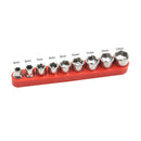 9pcs 1/4 Socket Set Adapter Metric 5-13mm Short Sockets for Torque Spanner A