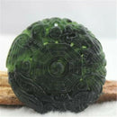 Natural Black Green Jade Taiji Yin Yang Dragon Phoenix Amulet Pendant Gifts