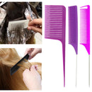 3x Highlighting Hair Combs Rat Tail Comb Anti Static Fine-tooth Heat Resistant