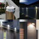 Outdoor Solar Gutter Lights(Upgraded Version)Solar Fence Post Lights Wall M