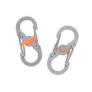 8 Word Buckle Locking Carabiner Anti-lost Keychain Outdoor Camping Equipm DD^i