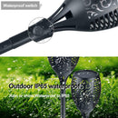 True Flame Solar Torch Light Warm White LED Flickering Stake Outdoor Garde RTF