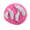 Feather silicone fondant mold cake decorating tools chocolate gumpaste mould TE