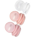 15Pcs Cotton Makeup Powder Puff with Strap Blush Loose Powder Blending Puff