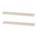 Replacement Set of 10 Ivory Uncut Cattle Bone 80mm Saddles for Guitar Parts
