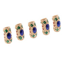 5x Dreadlock Hair Decoration Tube Hair Braid Rings Clips DIY Cuffs Jewelry