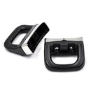 2 pcs Kitchen Cooker Pot Pan Side Holder Handle Grip Handgrip Black 60mm LJ