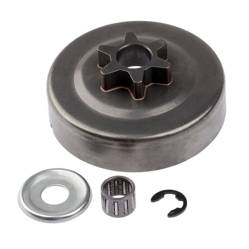 3/8 6T Clutch Drum Sprocket Washer E-Clip Kit For Stihl Chainsaw 017 018 02
