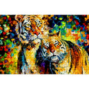 1000pcs DIY Oil Painting Tiger Puzzle Educational Assembling Jigsaw Toys A