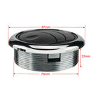 75mm A/C Air Vent Air Conditioning Outlet with Chrome for RV Bus (B 70mm)