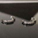 Women Fashion Single Row Copper Hoop Huggie Earrings Delicate Gift B4X7