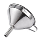 5" Mouth Dia Stainless Steel Kitchen Wine Water Filter Funnel A6N3